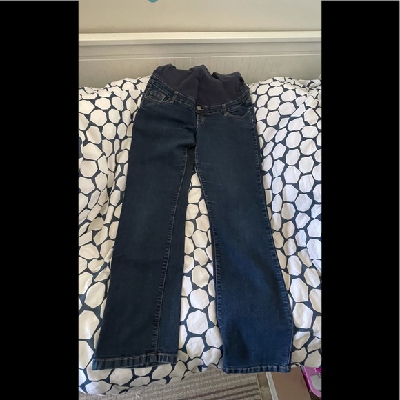 🌈3/$40 Thyme Maternity Boot-cut Jeans L - Picture 1 of 7